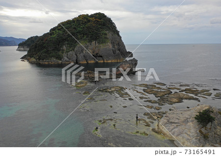 今子浦キャンプ場付近の海岸の空撮 今子浦キャンプ場付近の海岸の空撮 73165491