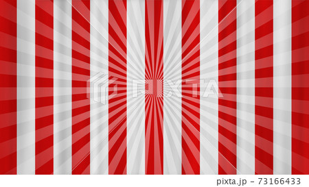 集中線 紅白幕 脚光 祝いの背景素材 集中線 紅白幕 脚光 祝いの背景素材 73166433