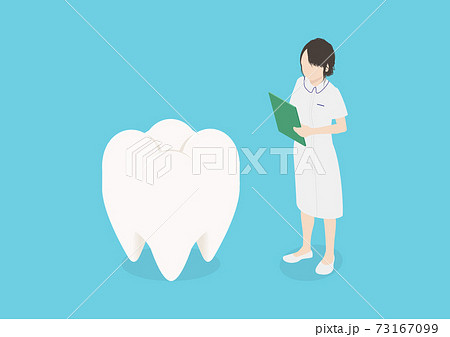 歯 歯科衛生士 歯科検診のイラスト素材のイラスト素材