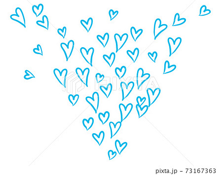 ハートの舞う背景　イラスト 73167363
