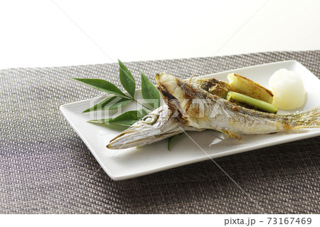 カマスの塩焼き19の写真素材