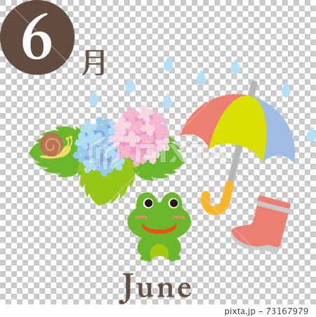 6月の素材セット 73167979