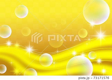 Beautiful background of gold and soap bubbles - Stock Illustration  [73171576] - PIXTA