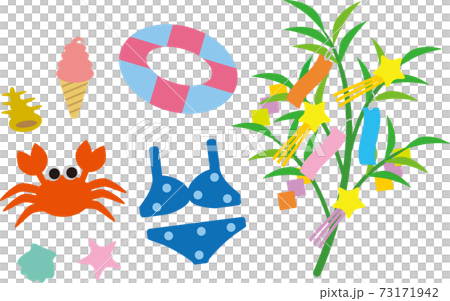 夏の素材 73171942