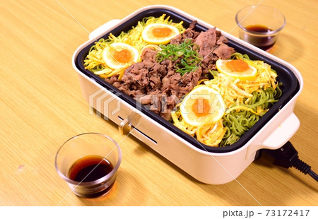 ホットプレートで瓦蕎麦 ホットプレートで瓦蕎麦 73172417