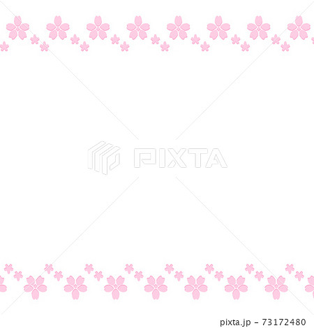 桜 フレーム イラストのイラスト素材