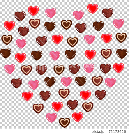 A big heart with lots of chocolate A big heart with lots of chocolate 73172626