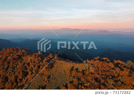 Mountains and forests after sunset Mountains and forests after sunset 73172882