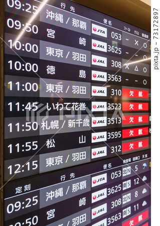 飛行機の運行状況ディスプレイ 飛行機の運行状況ディスプレイ 73172897