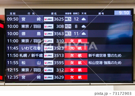 飛行機の運行状況ディスプレイ 飛行機の運行状況ディスプレイ 73172903