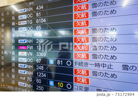 飛行機の運行状況ディスプレイ 73172904