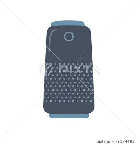 Smart speaker. Home Personal voice assistant. Hand drawn isolated vector illustration Smart speaker. Home Personal voice assistant. Hand drawn isolated vector illustration 73174485