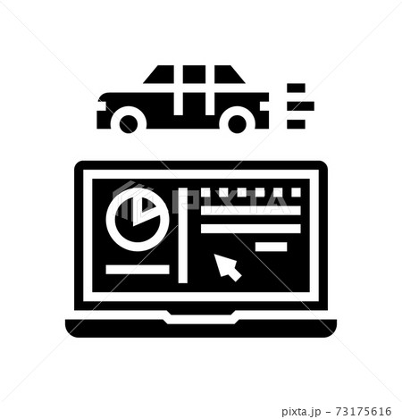 car test computer program glyph icon vector illustration car test computer program glyph icon vector illustration 73175616