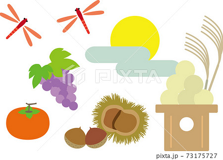 秋の素材セット 秋の素材セット 73175727