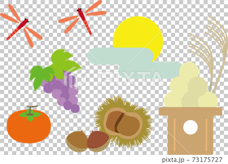 秋の素材セット 秋の素材セット 73175727