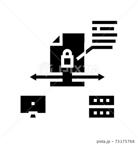 secure file upload computer server glyph icon vector illustration secure file upload computer server glyph icon vector illustration 73175768