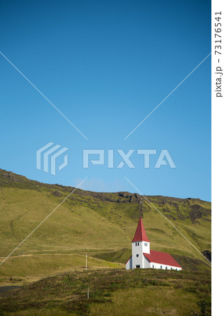Church on the hill at Vik, Southern Iceland Church on the hill at Vik, Southern Iceland 73176541