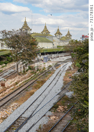 Yangon Central Railway Station, Myanmar 73178361