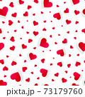 Valentine hearts seamless background or 3d pattern 73179760