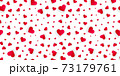 Valentine hearts seamless background or 3d pattern 73179761
