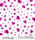 Valentine hearts seamless background or 3d pattern 73179762