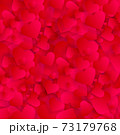 Valentine love hearts background or vector pattern 73179768