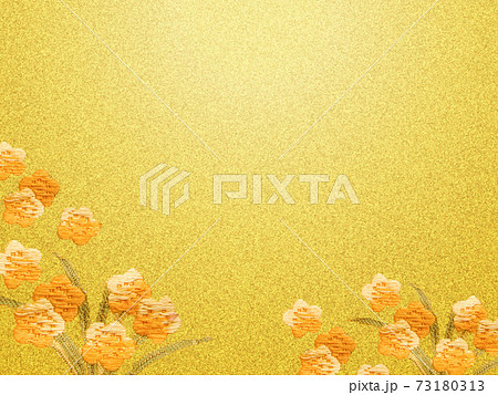 金　背景素材　花の模様 73180313