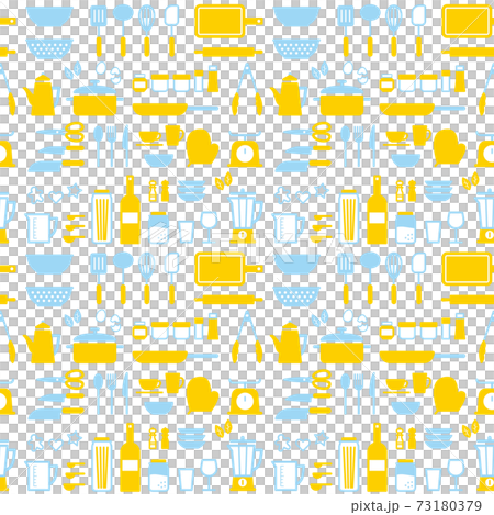 キッチンツールのシームレスパターン  73180379