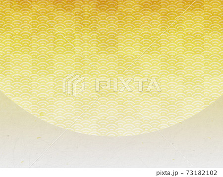 金箔　背景素材　青海波 73182102
