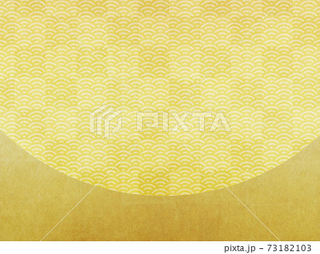 金箔　背景素材　青海波 73182103