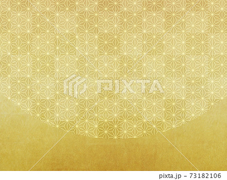 金箔　背景素材　麻の葉 73182106