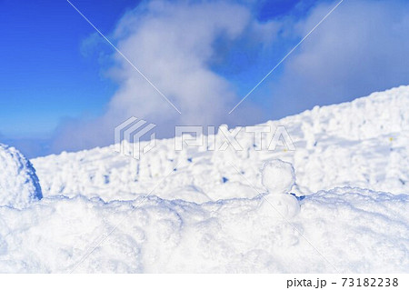 山形蔵王の樹氷と青空　山形県山形市 73182238