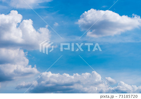 Beautiful blue sky with clouds. Color sky is clear with white clouds on natural background. 73185720