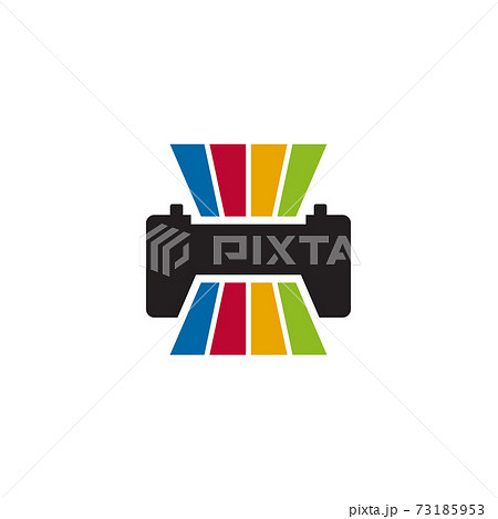 Printer icon logo design template 73185953