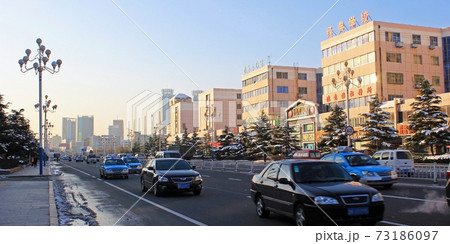 Winter morning in Weihai city, China 73186097