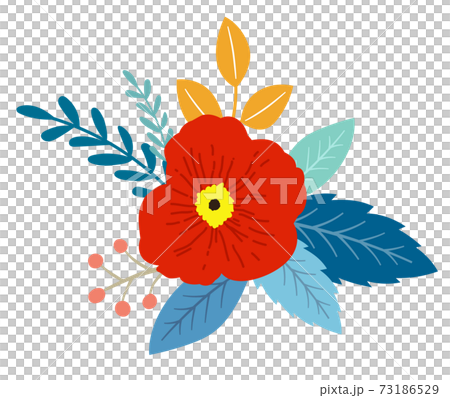 Flower and leaf decoration Flower and leaf decoration 73186529