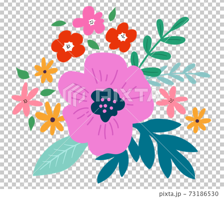 Flower and leaf decoration bouquet Flower and leaf decoration bouquet 73186530