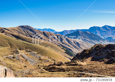 saint sorlin pass of col de la croix de fer in savoie in the Rhone alps, France 73190859