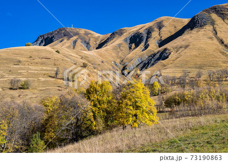saint sorlin pass of col de la croix de fer in savoie in the Rhone alps, France 73190863