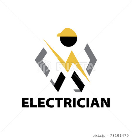 Vector logo of electrician and electronics repair 73191479