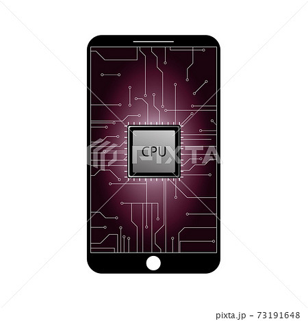 Modern smartphone with chip and Main microprocessor Modern smartphone with chip and Main microprocessor 73191648