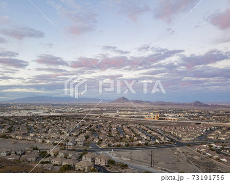 Sunset high angle time view of the Henderson cityscape Sunset high angle time view of the Henderson cityscape 73191756