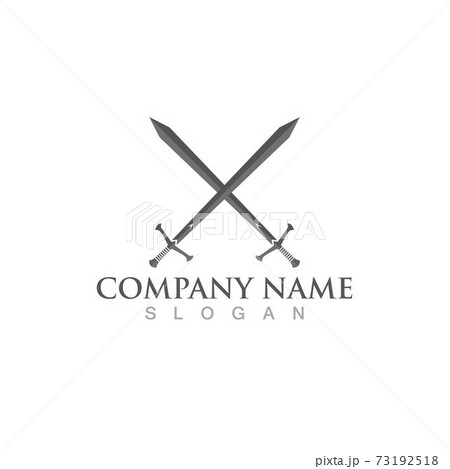 sword logo and symbol vector 73192518