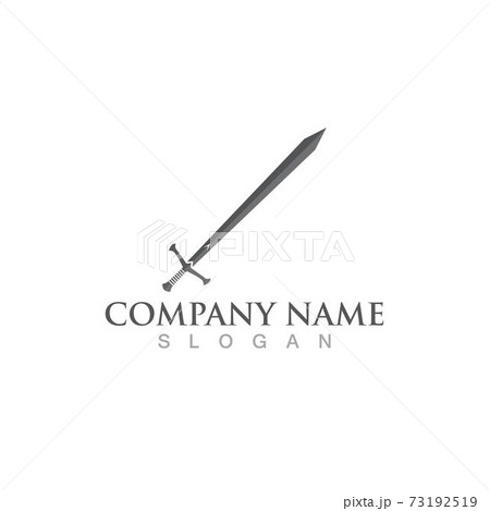 sword logo and symbol vector 73192519