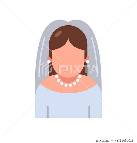 icon bride in a wedding dress on a white background. icon bride in a wedding dress on a white background. 73193012