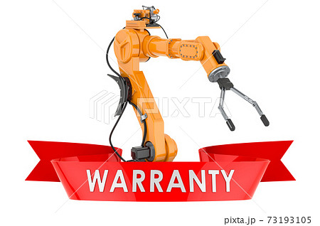 Robotic arm warranty concept. 3D rendering 73193105