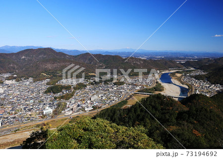 日本の秋 岐阜県金華山 岐阜城 天守からの絶景 日本の秋 岐阜県金華山 岐阜城 天守からの絶景 73194692