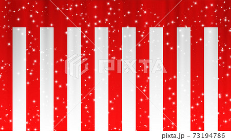 紅白幕 脚光 星 祝いの背景素材のイラスト素材