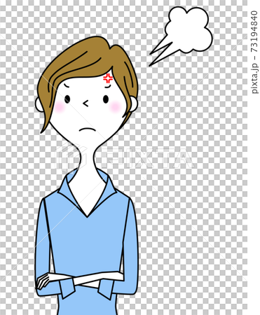 怒るビジネスウーマン 73194840