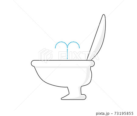 水洗トイレのベクターイラスト 便器 リホーム 水洗トイレのベクターイラスト 便器 リホーム 73195855